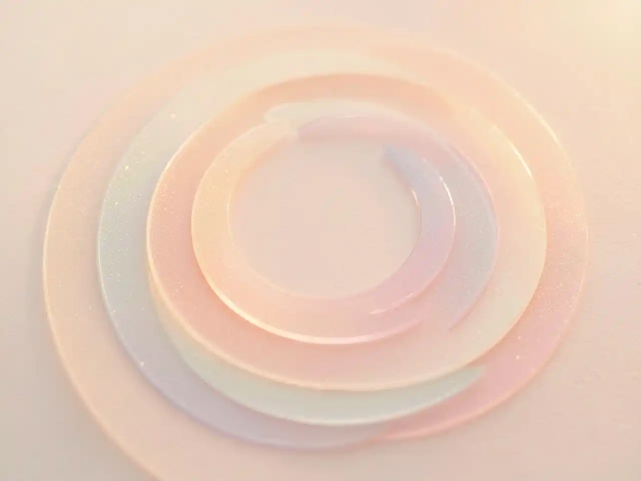 Soft morning activation rings representing gentle energy awakening